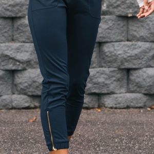ZYIA navy peak zipper jogger. Size small 24” inseam